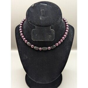 Vintage amathyst color choker Necklace